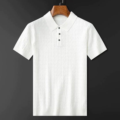 Waffle Jacquard Stickad Skjorta - Max