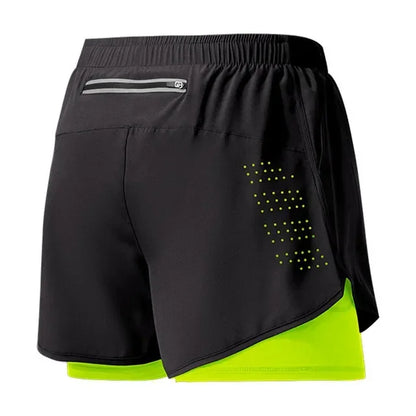 Men Fitness Quick Dry Dubbellagershorts - Konrad