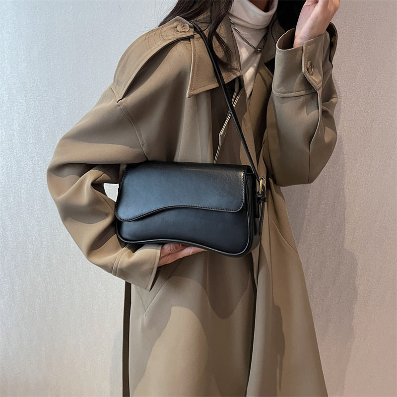Vintage Crossbody-väska i läder - Levina