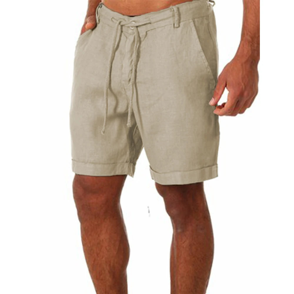 Herrshorts i bomull i linne - Jonatan