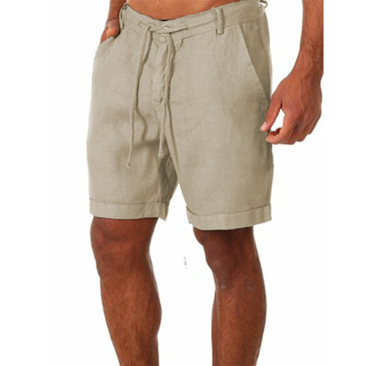 Herrshorts i bomull i linne - Jonatan