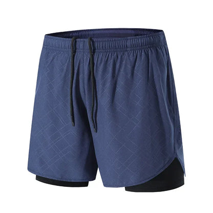 Sportshorts med dubbla lager för träning - Patrick