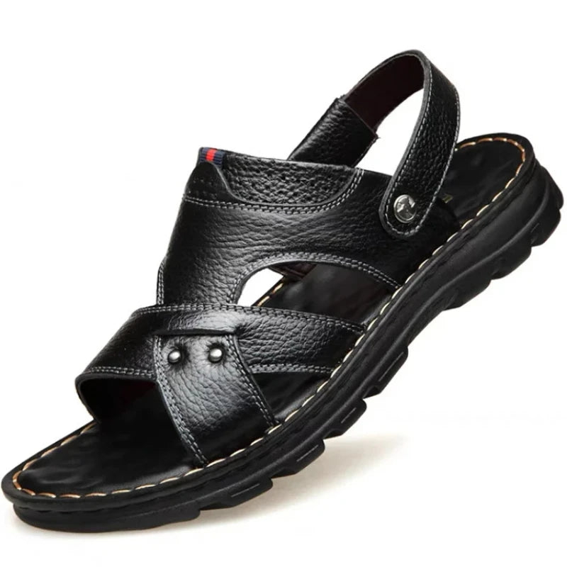 Sommar Läder Sandaler för Män - Magnus