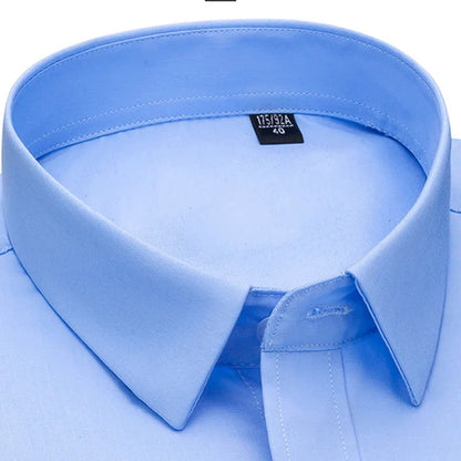 Skrynkelfri bambufiber Slim Fit skjorta för män - John