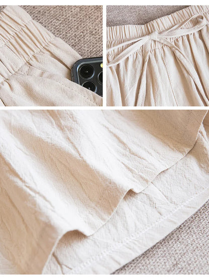 Lätta sommarshorts i bomull - Annalisa