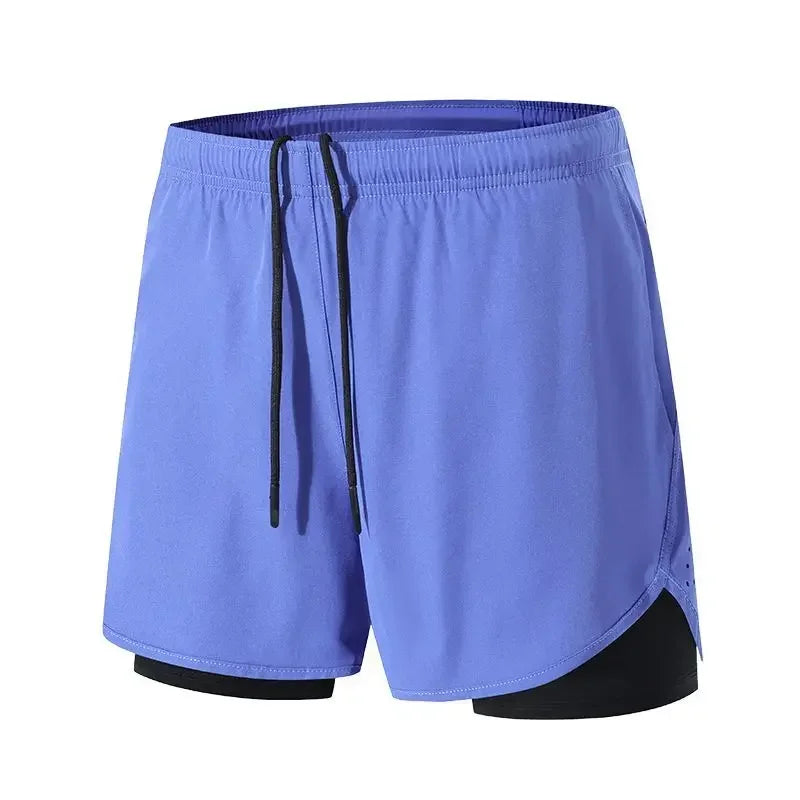 Sportshorts med dubbla lager för träning - Patrick