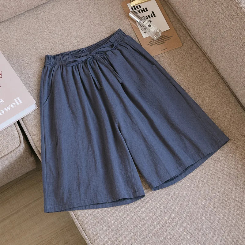Lätta sommarshorts i bomull - Annalisa