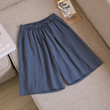 Lätta sommarshorts i bomull - Annalisa