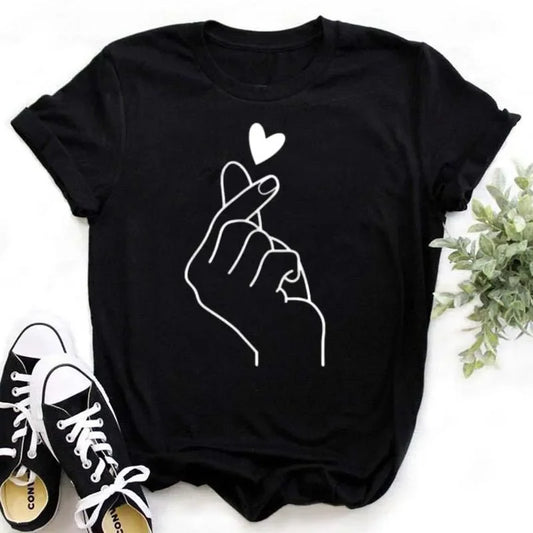 Tryckt T-shirt med kort ärm  -  Gotilda