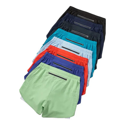 Sportshorts med dubbla lager för träning - Patrick