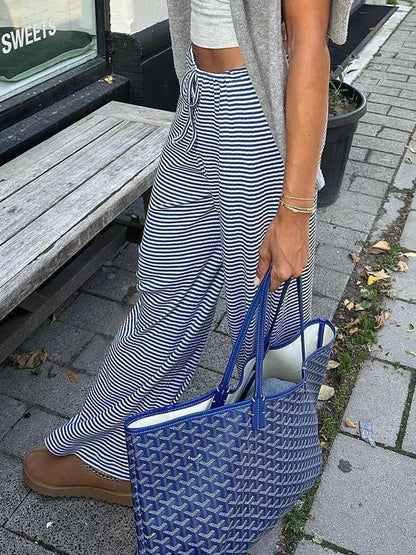 Träningsbyxor med låga ränder - Helena