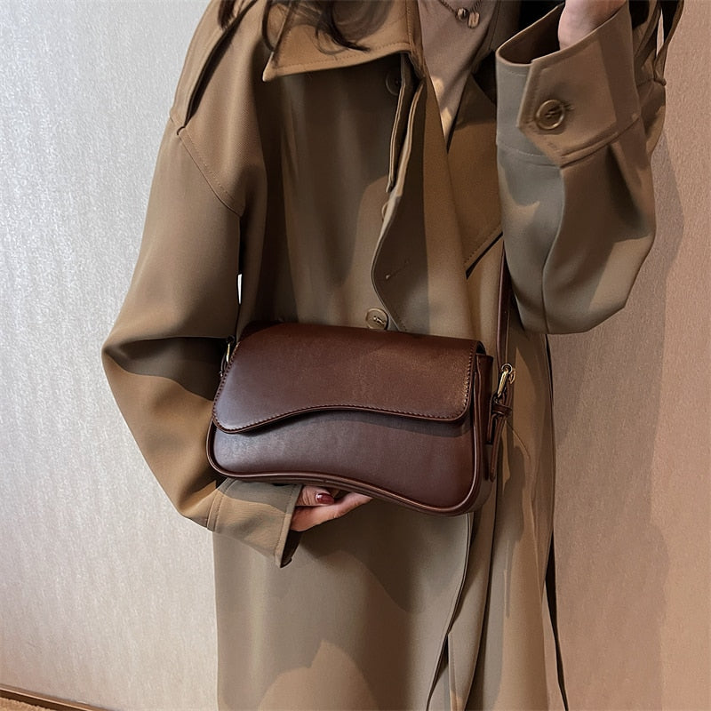 Vintage Crossbody-väska i läder - Levina