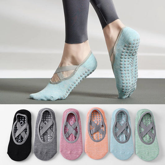 Pilates yoga strumpor 3-pack - Susanna