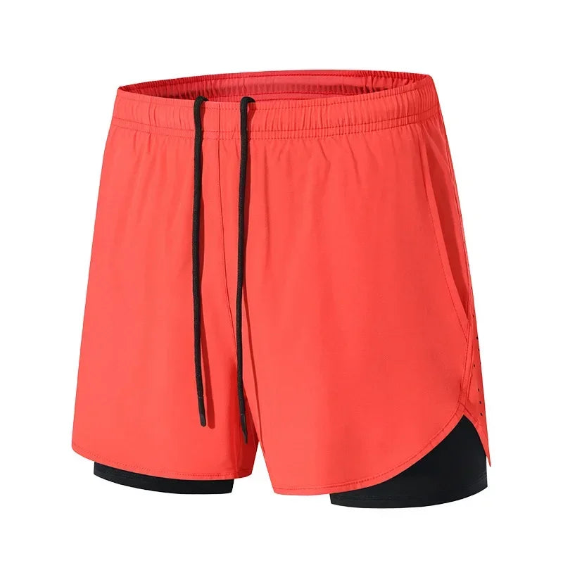 Sportshorts med dubbla lager för träning - Patrick