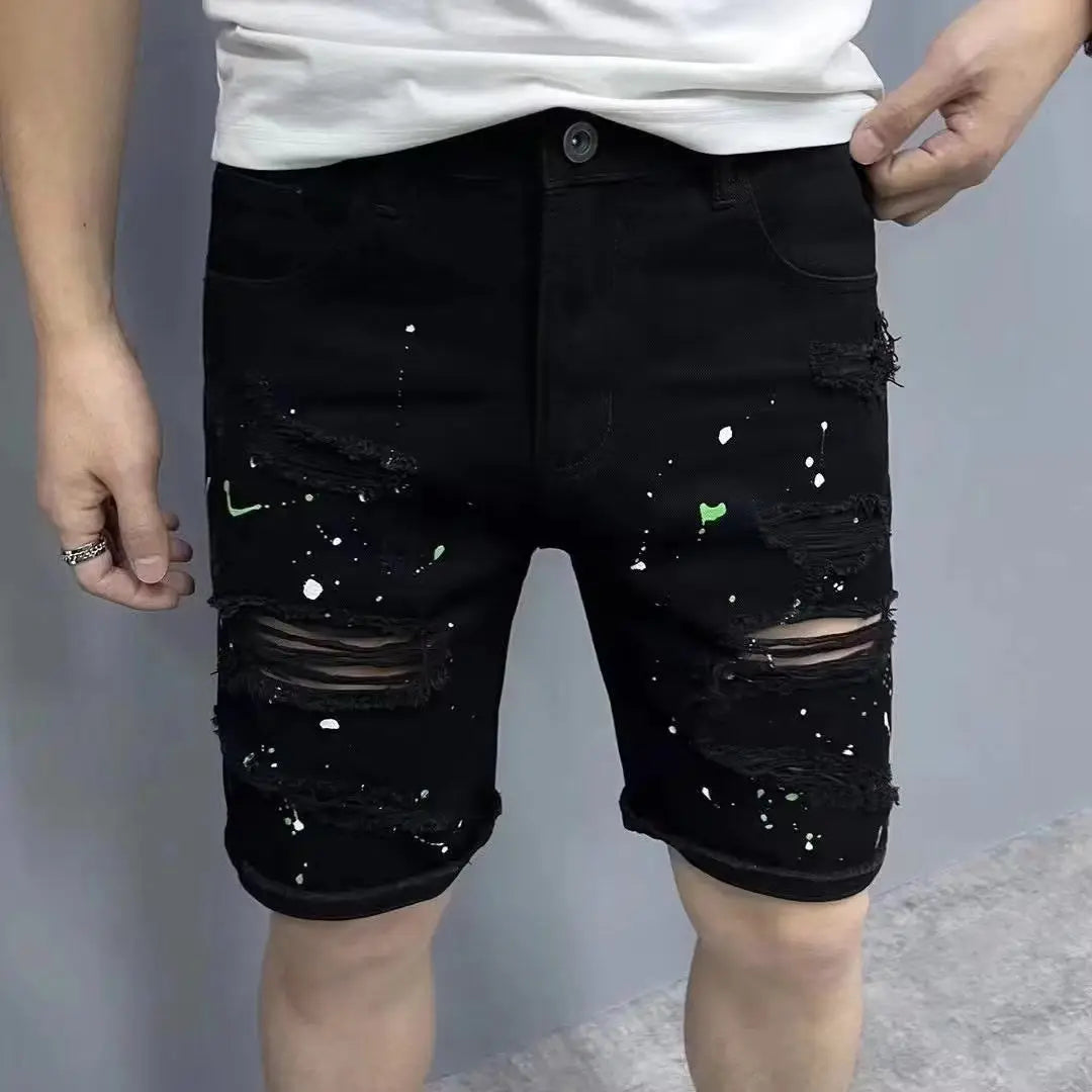 Casual sommar jeansshorts för män - Larson