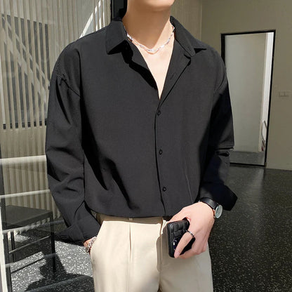 Baggy långärmade skjortor för män - Milton