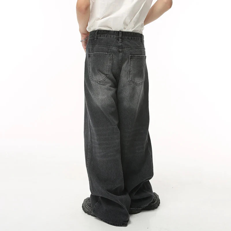 Vintage baggy jeansbyxor för män - Rasmus