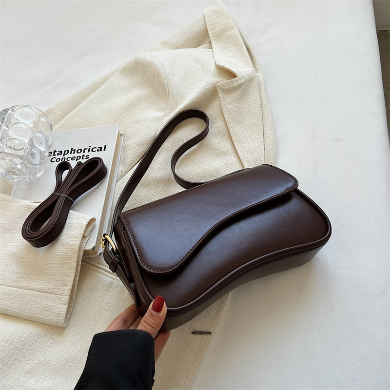Vintage Crossbody-väska i läder - Levina