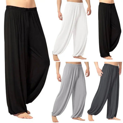 Lösa yogabyxor med hög midja för män - Madelene