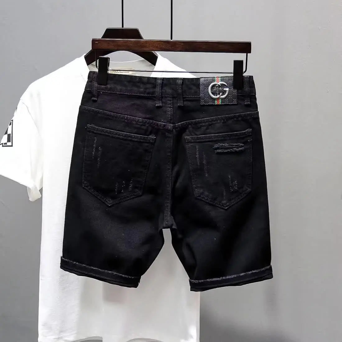 Casual sommar jeansshorts för män - Larson