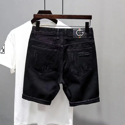 Casual sommar jeansshorts för män - Larson