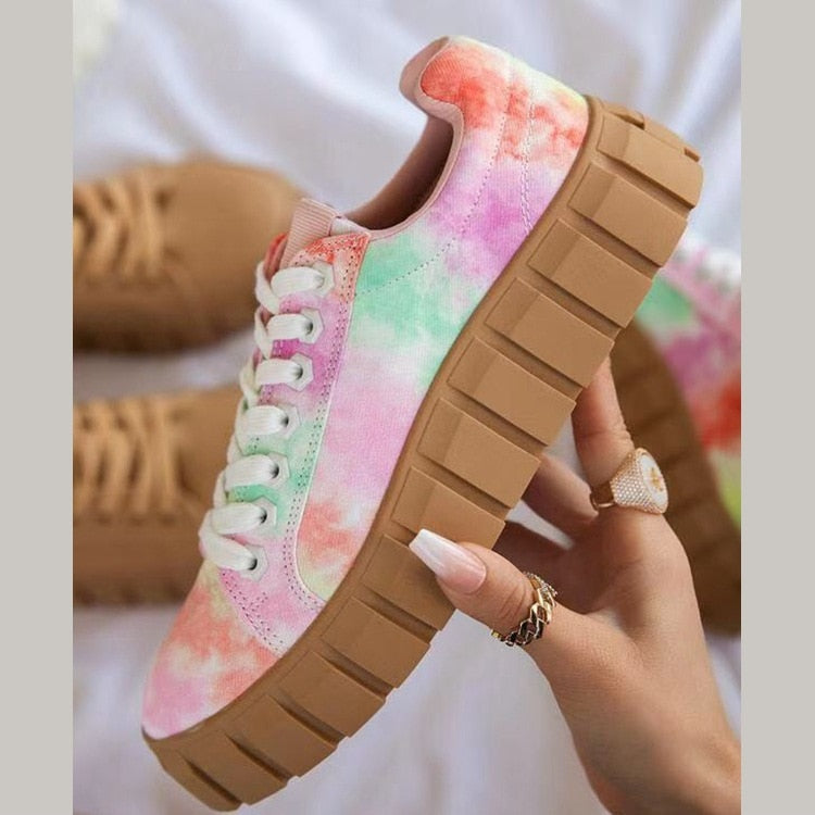 Svarta trendiga sneakers för kvinnor - Milda