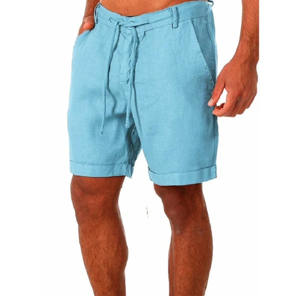 Herrshorts i bomull i linne - Jonatan