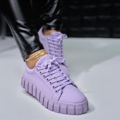 Svarta trendiga sneakers för kvinnor - Milda