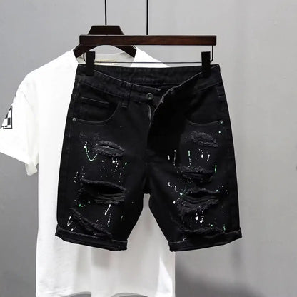 Casual sommar jeansshorts för män - Larson