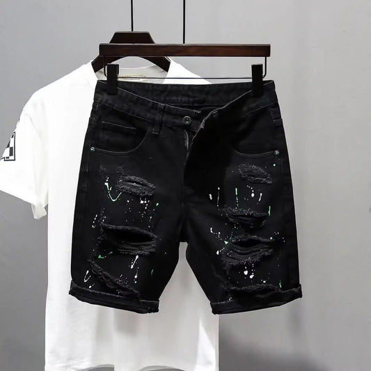 Casual sommar jeansshorts för män - Larson
