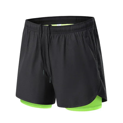 Sportshorts med dubbla lager för träning - Patrick