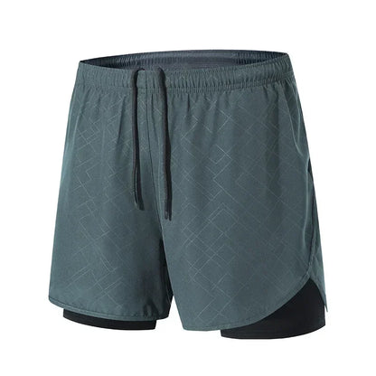 Sportshorts med dubbla lager för träning - Patrick