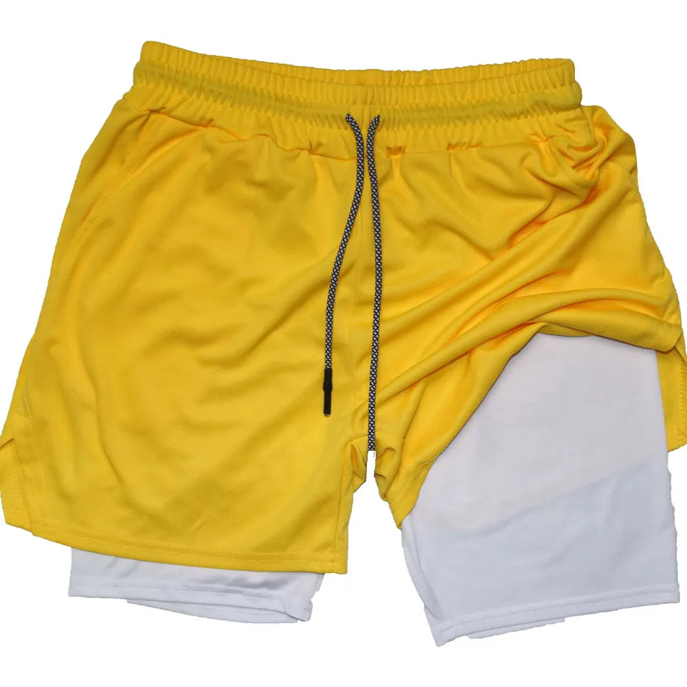 Herr Fitness Gym Training Dubbeldäckshorts - Melvin