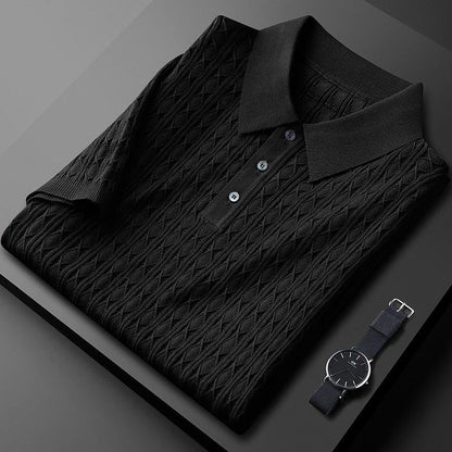 Waffle Jacquard Stickad Skjorta - Max