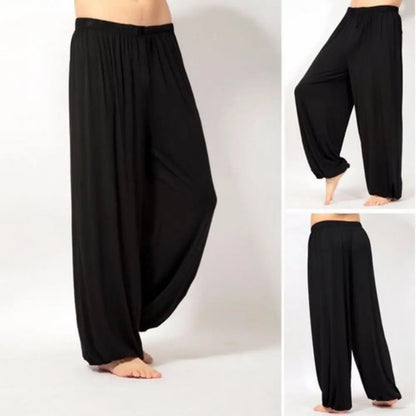 Lösa yogabyxor med hög midja för män - Madelene