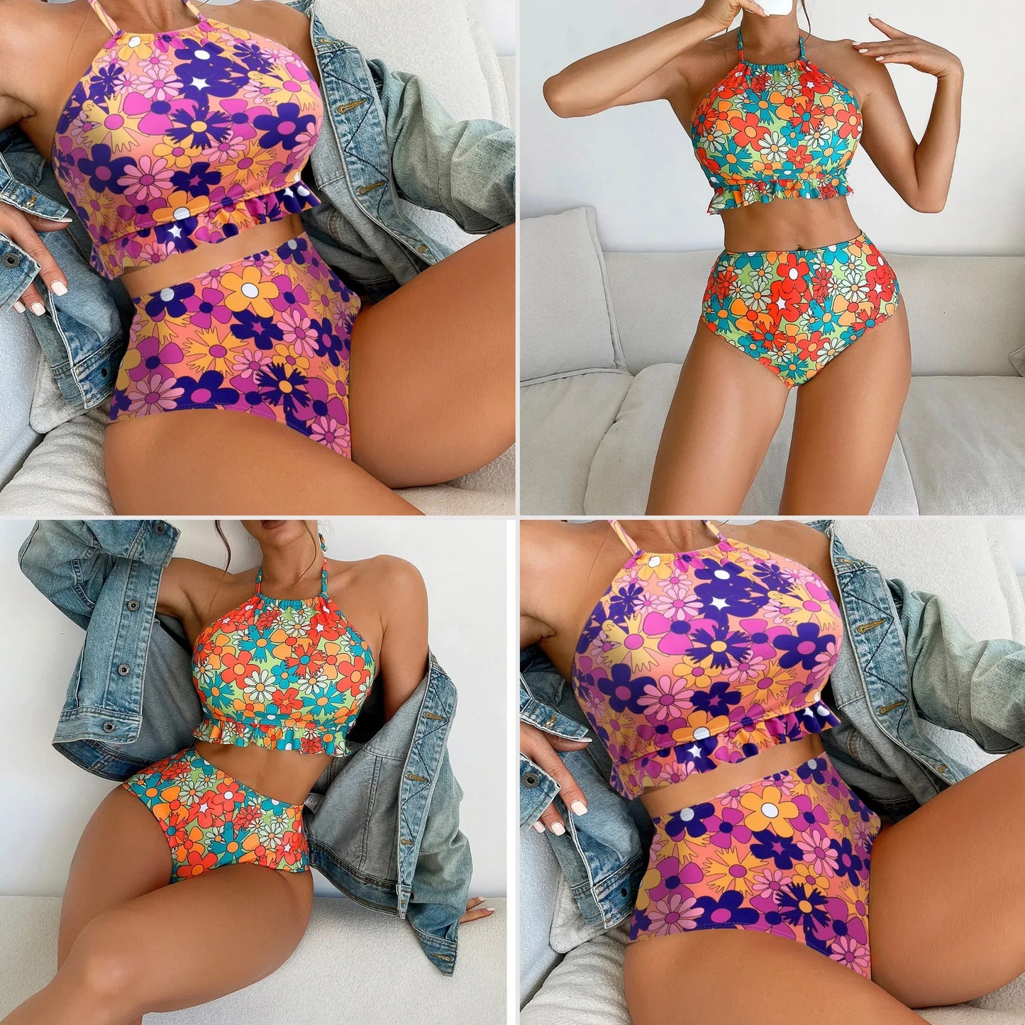 Blommig alter bikini set - Filippa