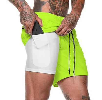 Sportkläder dubbeldäckade löparshorts - Kevin