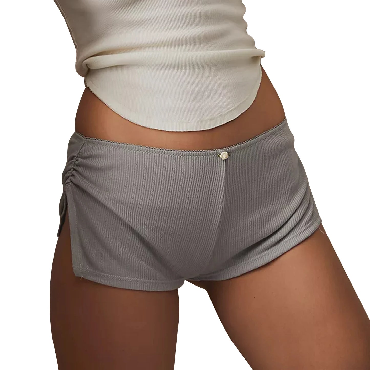 Damshorts för Avkoppling med Resår och Sidoslits - Belinda