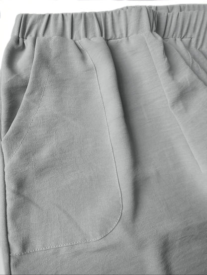 Hose mit weitem Bein und elastischer Taille - Gun