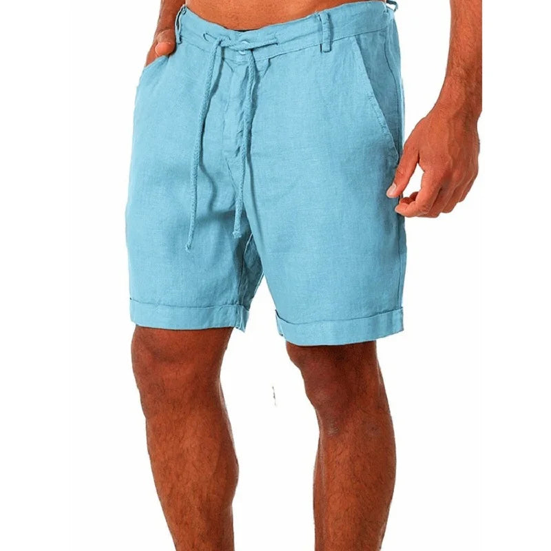 Herrshorts i bomull i linne - Jonatan