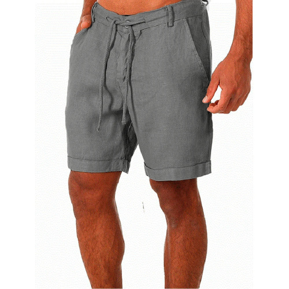 Herrshorts i bomull i linne - Jonatan