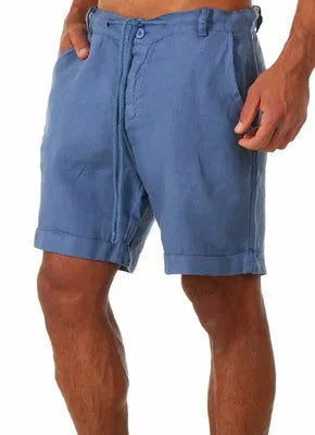 Herrshorts i bomull i linne - Jonatan