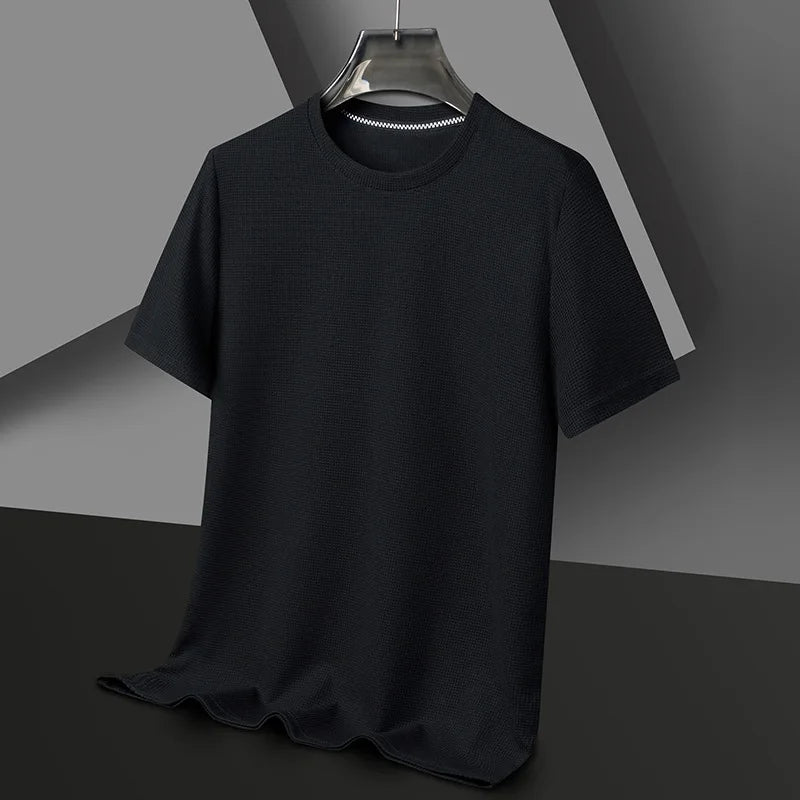 Unisex Rundhalsad Våffel-T-shirt - Markus