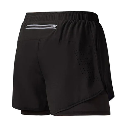 Men Fitness Quick Dry Dubbellagershorts - Konrad