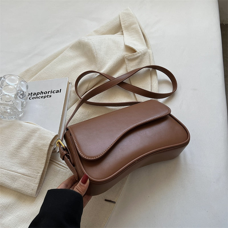 Vintage Crossbody-väska i läder - Levina