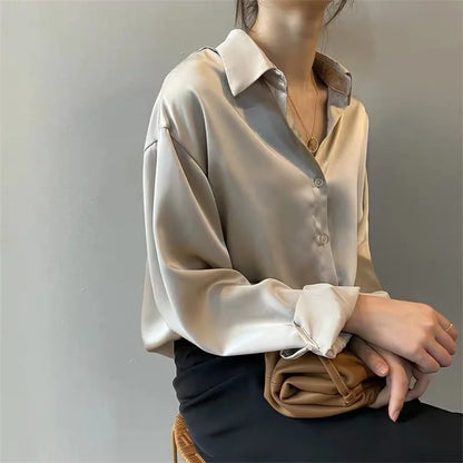 Långärmad Skjortblus för Kvinnor - Elisabet