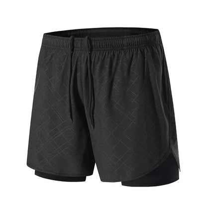 Sportshorts med dubbla lager för träning - Patrick
