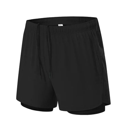 Sportshorts med dubbla lager för träning - Patrick