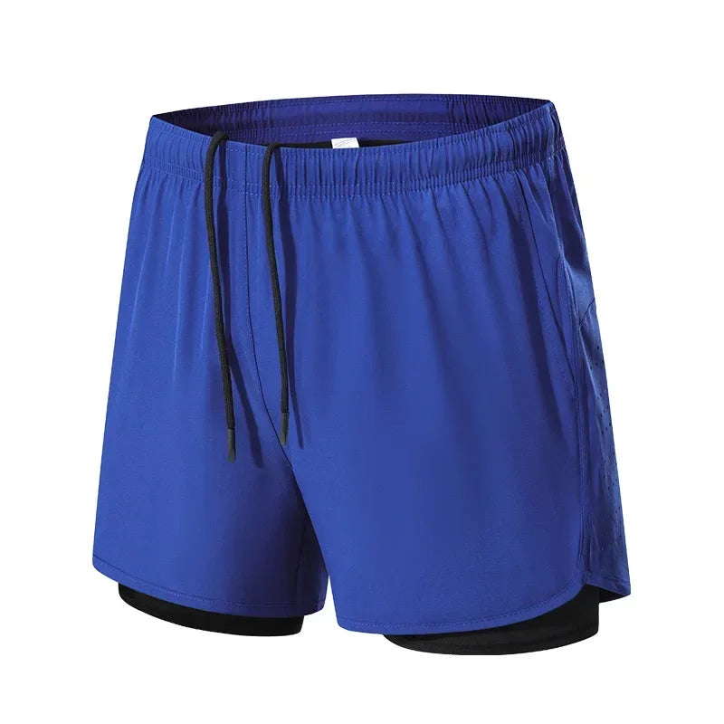 Sportshorts med dubbla lager för träning - Patrick