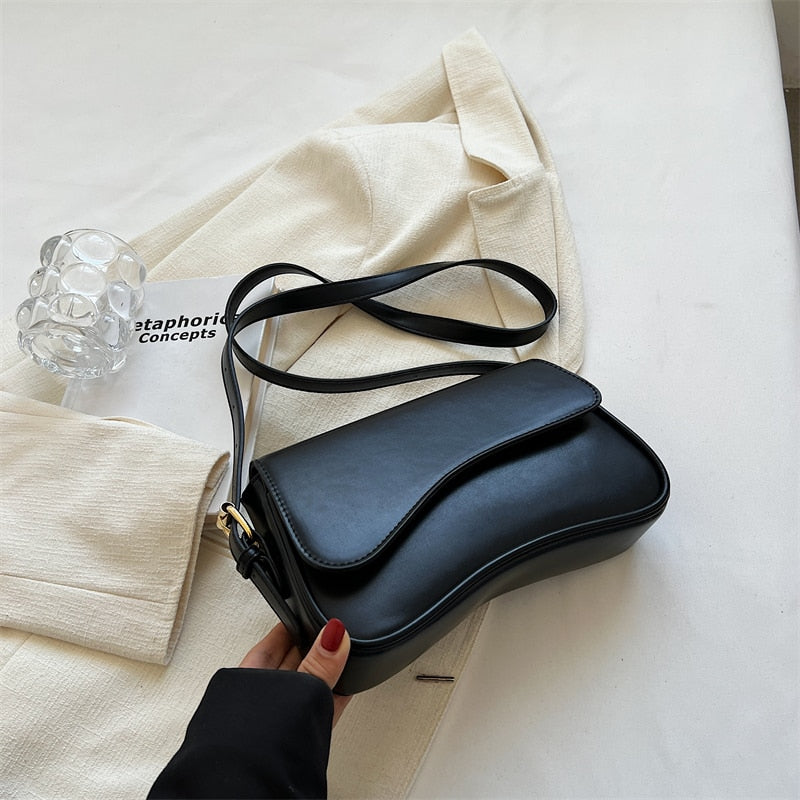 Vintage Crossbody-väska i läder - Levina